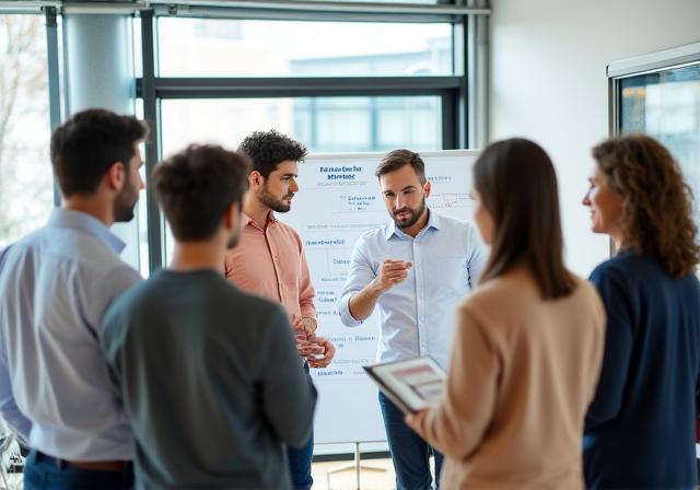 Group session on Dutch workplace culture and communication at BeeheadStudio